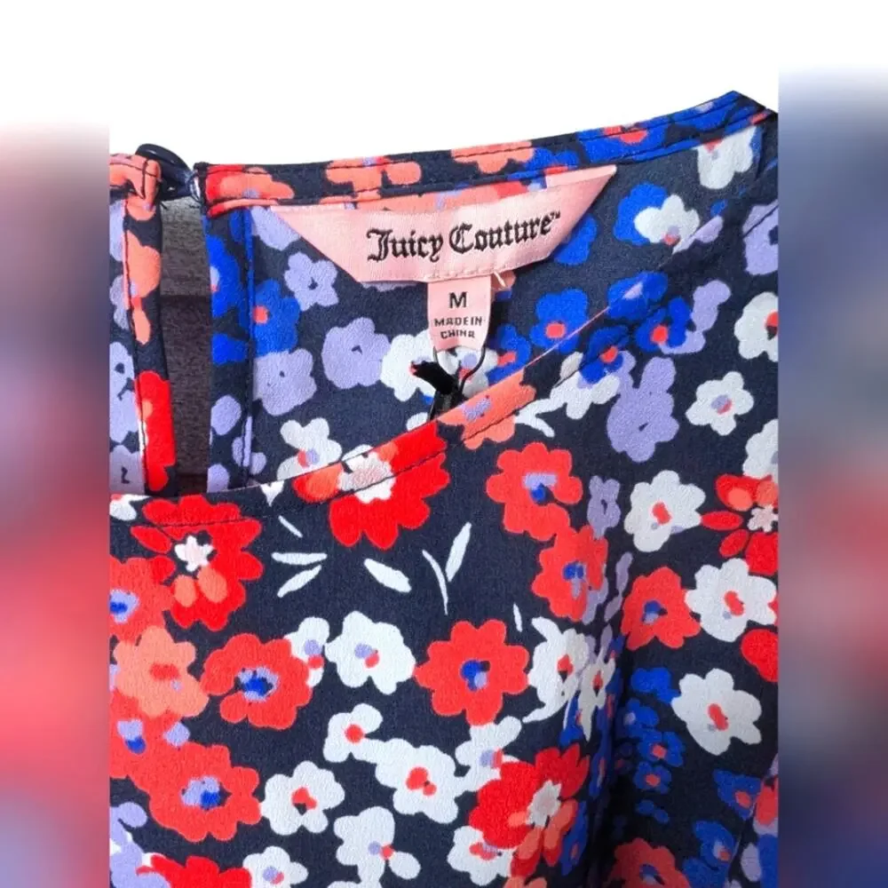 NWT Juicy Couture Floral Sleeveless Top Size M